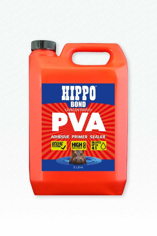 Pack shot of Hippo Concentrated PVA Adhesive & Sealer 5 litre jerry can