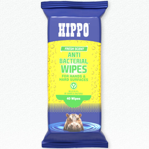 Hippo Anti Bacterial Wipes - Pack of 40