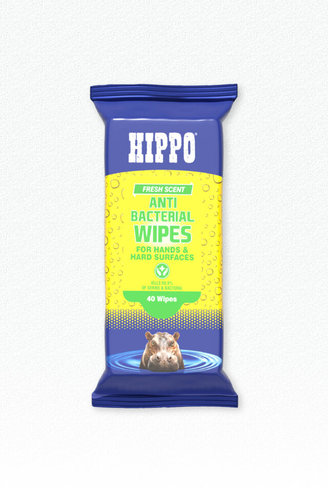 Hippo Anti Bacterial Wipes - Pack of 40