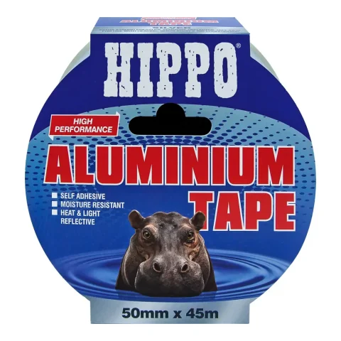 Roll of Hippo aluminium tape 50mm x 45m