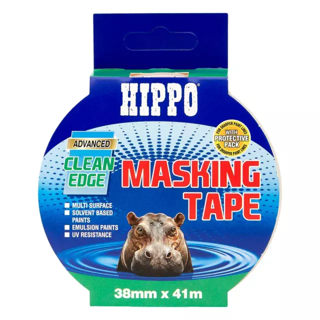 Roll of Hippo clean edge masking tape 38mm x 41m