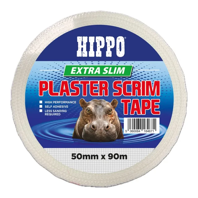Roll of Hippo extra slim plaster scrim tape 50mm x 90m
