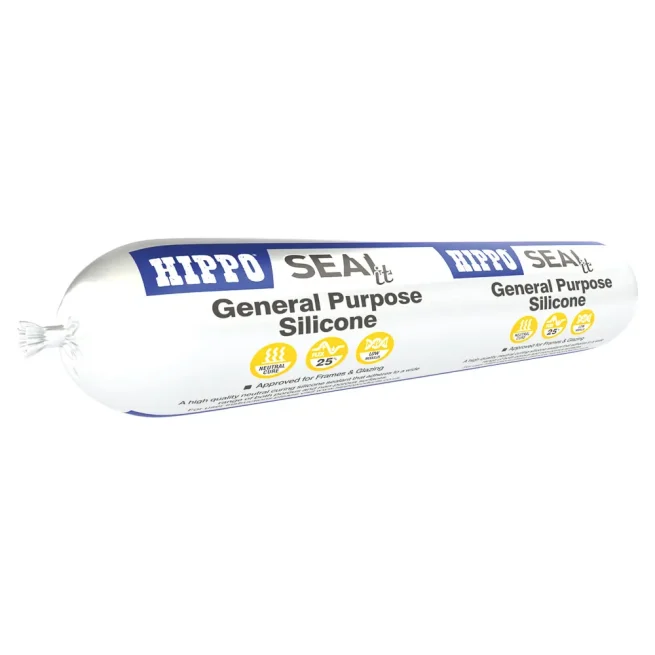 Foil sausage of Hippo general purpose silicone sealant