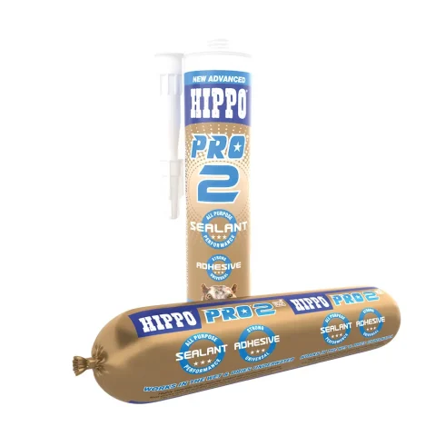 Cartridge and foil packs of Hippo PRO2 sealant and adhesive