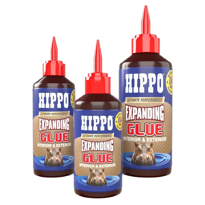 Bottles of Hippo expanding glue