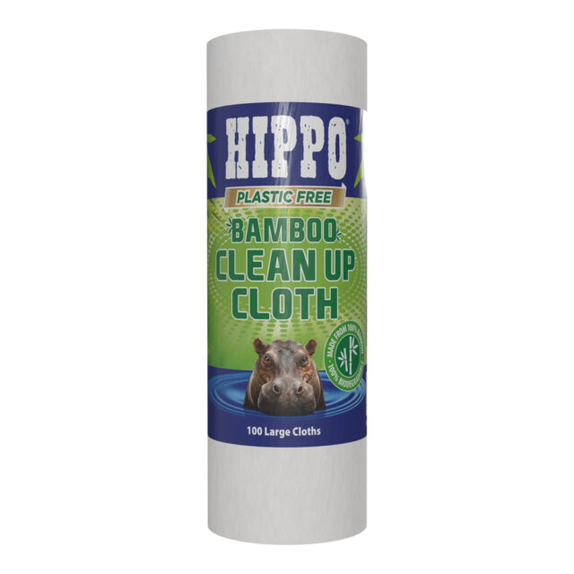 Pack of 100 Hippo bamboo clean up cloths